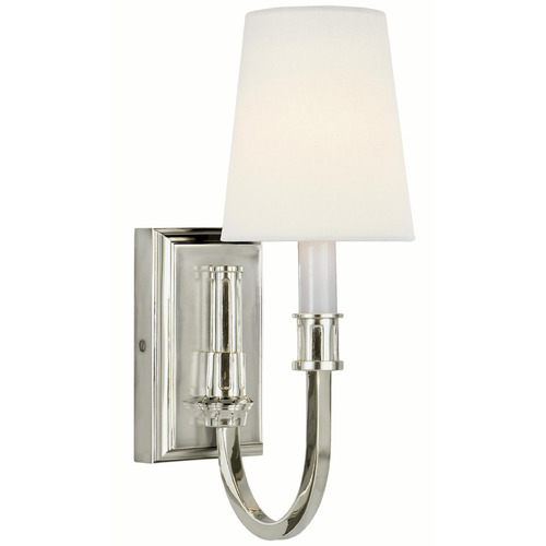 Visual Comfort Signature Collection Visual Comfort Signature Collection Thomas O'brien Modern Library Polished Nickel Sconce TOB2327PN-L