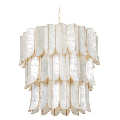 Corbett Lighting Cartagena Vintage Gold Leaf LED Chandelier