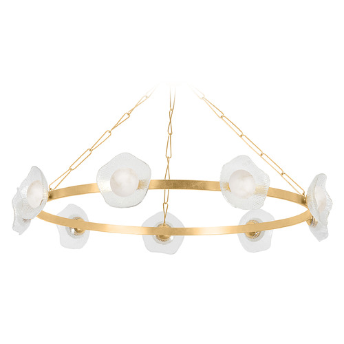 Corbett Lighting Almandine Vintage Gold Leaf LED Chandelier