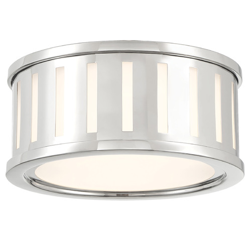 Crystorama Lighting Crystorama Lighting Kendal Polished Nickel Flushmount Light KEN-2200-PN