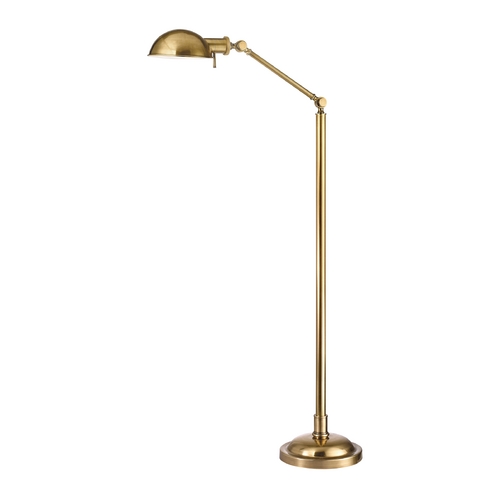 Girard Floor Lamp in Vintage Brass by Hudson Valley Lighting