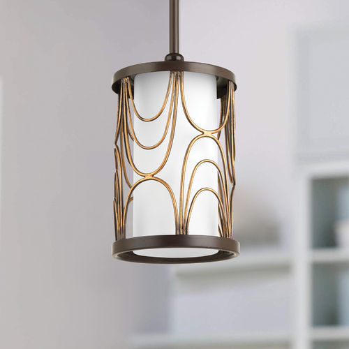 Progress Lighting Cirrine Antique Bronze Mini Pendant by Progress Lighting P5082-20