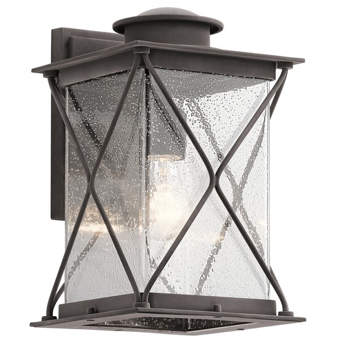 Argyle 12.75-Inch Weathered Zinc Outdoor Wall Light by Kichler Lighting