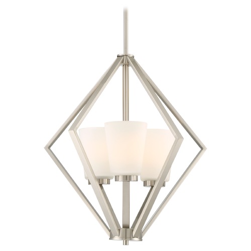 Nome Brushed Nickel Pendant by Nuvo Lighting