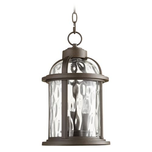 Quorum Lighting Quorum Lighting Winston Oiled Bronze Outdoor Hanging Light 7761-3-86