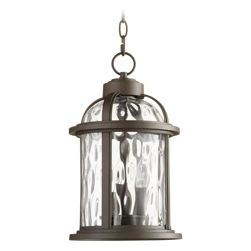 Quorum Lighting Winston Oiled Bronze Outdoor Hanging Light by Quorum Lighting 7761-3-86