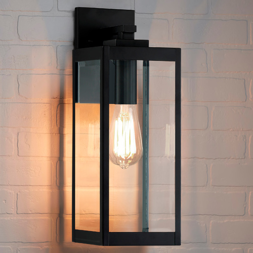 Westover Outdoor Wall Lantern in Earth Black by Quoizel Lighting
