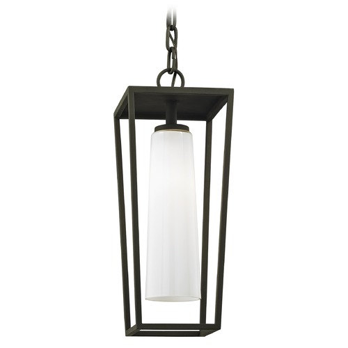 Mission Beach Textured Black Outdoor Hanging Light by Troy Lighting