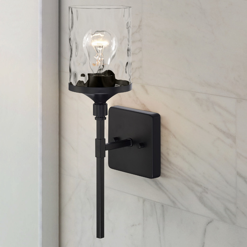 Colton 17.25-Inch Matte Black Sconce by HomePlace by Capital Lighting