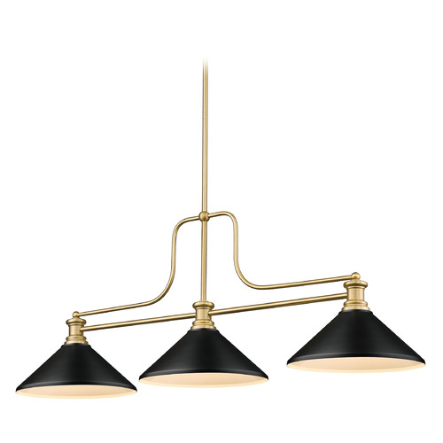 Melange Heritage Brass Billiard Light by Z-Lite