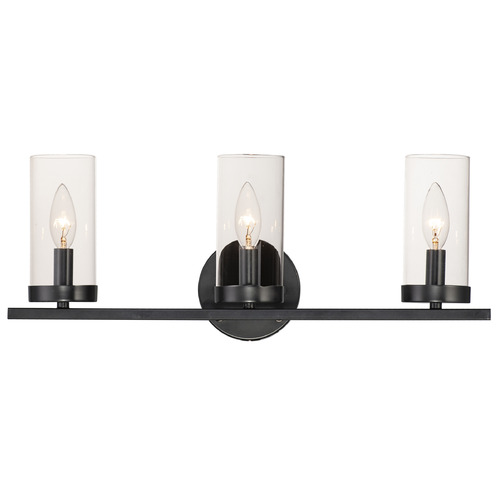 Maxim Lighting Sentinel Black Bathroom Light