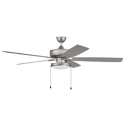 Craftmade Lighting Super Pro 119 60-Inch LED Fan in Brushed Nickel by Craftmade Lighting S119BN5-60BNGW