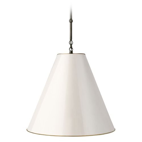 Thomas OBrien Goodman Pendant in Bronze by Visual Comfort Signature