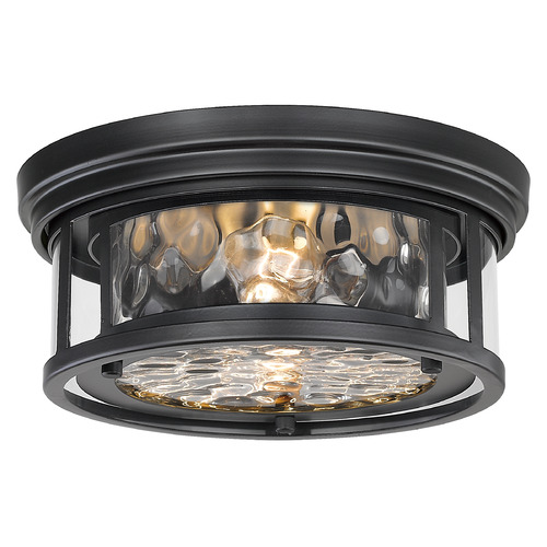 Clarion Matte Black Flush Mount by Z-Lite