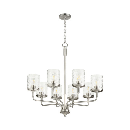 Starky 30.75-Inch Chandelier in Satin Nickel by Quorum Lighting