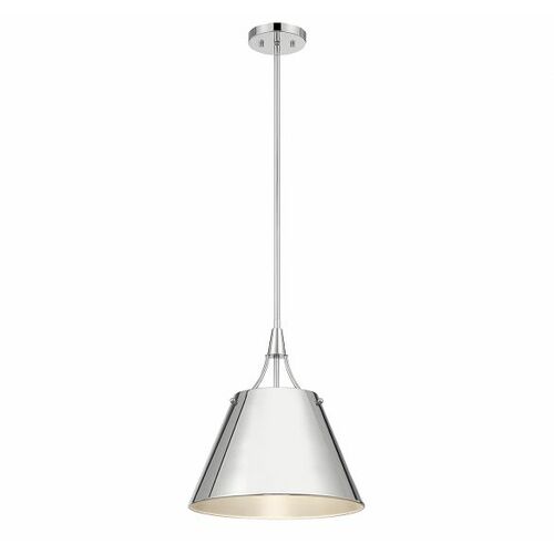 Willis 14-Inch Pendant in Polished Nickel by Savoy House