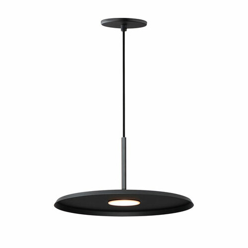 Berliner 14-Inch LED Pendant in Matte Black by ET2 Lighting