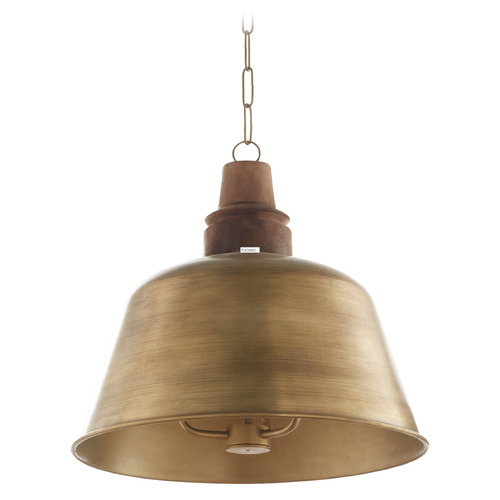 Quorum Lighting Artisan Brass Pendant by Quorum Lighting 84-3-75