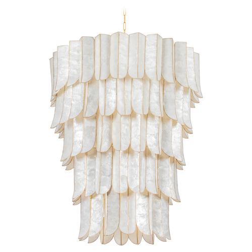 Corbett Lighting Corbett Lighting Cartagena Vintage Gold Leaf LED Chandelier 365-39-VGL