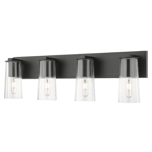 Z-Lite Z-Lite Titus Matte Black Bathroom Light 826-4V-MB