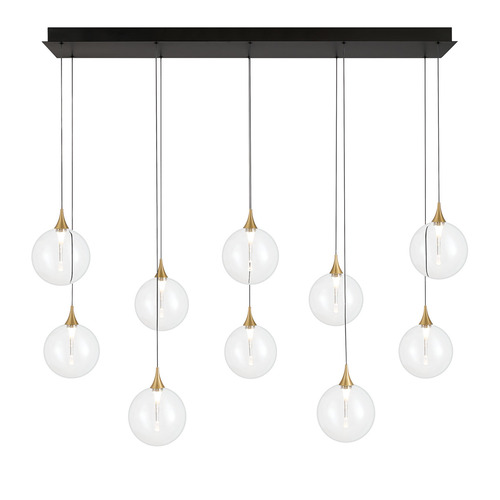 Lissa 47-Inch LED Linear Chandelier in Gold by Eurofase Lighting