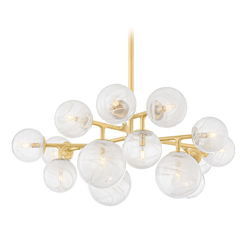 Corbett Lighting Glasgow Vintage Polished Brass Chandelier