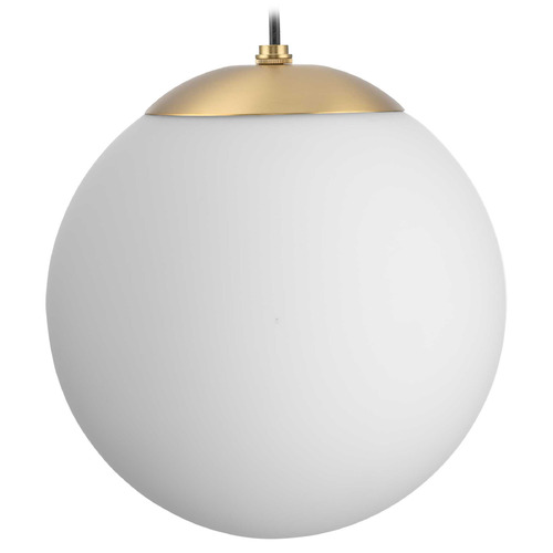 Progress Lighting Atwell Brushed Bronze Mini-Pendant Light with Globe Shade