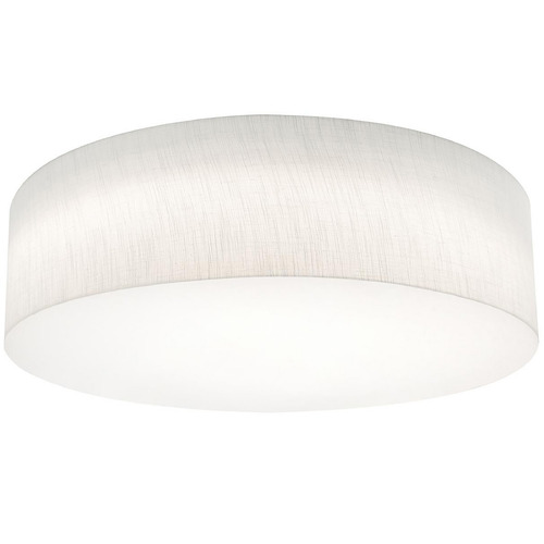 Afx Lighting Anton Linen White Flushmount Light