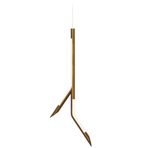 ET2 Lighting ET2 Scion Weathered Brass LED Mini-Pendant Light E25412-WBR