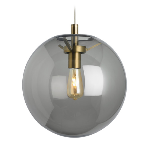 Visual Comfort Modern Collection Palona 2700K LED Pendant in Brass by Visual Comfort Modern 700TDPLNPKR-LED927