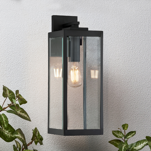 Westover Outdoor Wall Lantern in Earth Black by Quoizel Lighting
