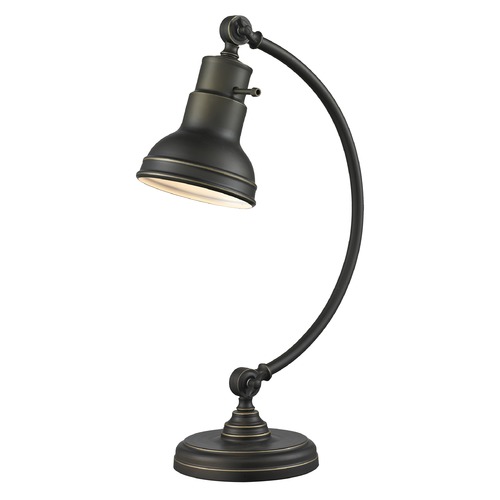 Z-Lite Z-Lite Ramsay Olde Bronze Table Lamp with Bowl / Dome Shade TL119-OB