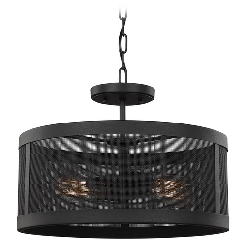 Visual Comfort Studio Collection Gereon Black LED Pendant by Visual Comfort Studio 7728502EN7-12