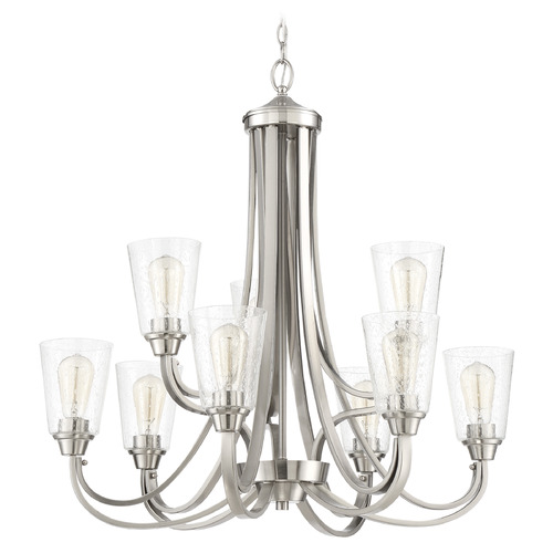 Grace Brushed Polished Nickel Chandelier by Craftmade Lighting