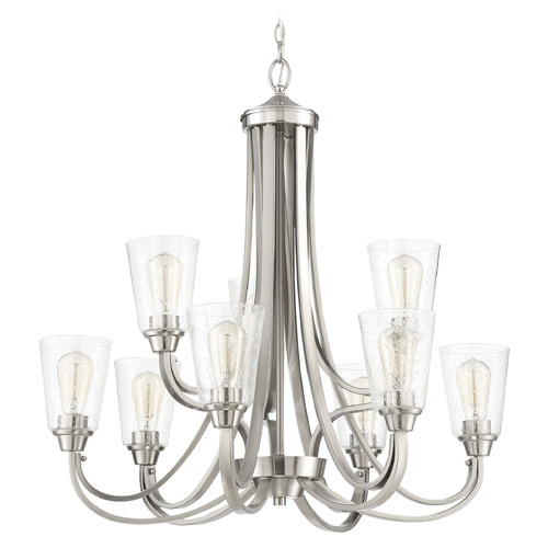 Craftmade Lighting Grace Brushed Polished Nickel Chandelier by Craftmade Lighting 41929-BNK-CS