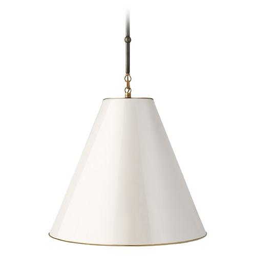 Thomas OBrien Goodman Pendant in Bronze & Brass by Visual Comfort Signature