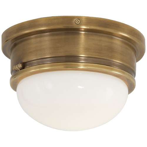 Visual Comfort Signature Collection E.F. Chapman Marine Flush Mount in Antique Brass by Visual Comfort Signature SL4001HABWG