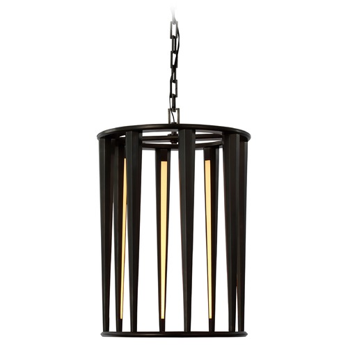 Visual Comfort Signature Collection Thomas OBrien Galahad Medium Lantern in Bronze by Visual Comfort Signature TOB5718BZ