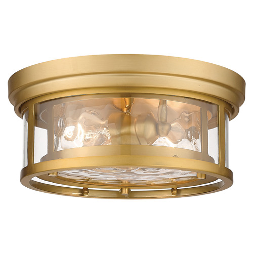 Z-Lite Clarion Olde Brass Flush Mount by Z-Lite 493F2-OBR