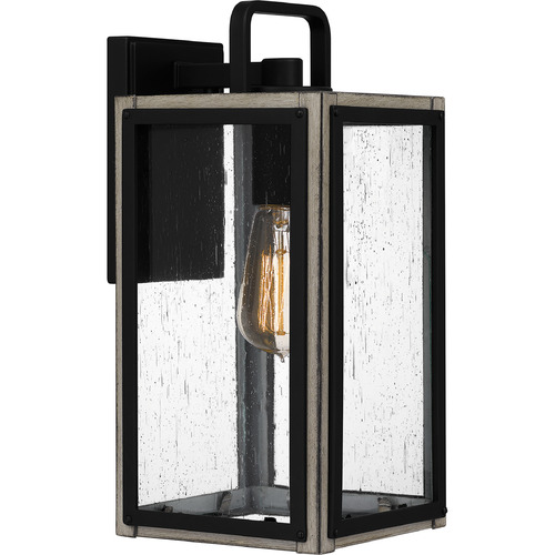 Bramshaw Outdoor Wall Light in Matte Black by Quoizel Lighting