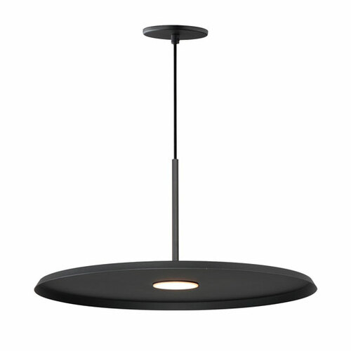 Berliner 20-Inch LED Pendant in Matte Black by ET2 Lighting