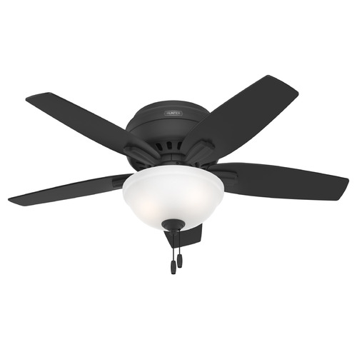 Hunter Fan Company Newsome Matte Black LED Ceiling Fan with Light