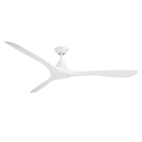 Modern Forms by WAC Lighting Modern Forms Carve Matte White Ceiling Fan Without Light FR-D2504-72-MW
