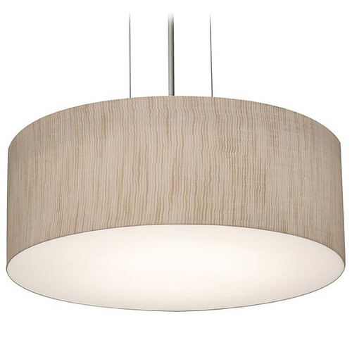Afx Lighting Anton Black LED Pendant Light with Drum Shade