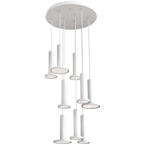 Afx Lighting Luna White LED Multi-Light Pendant