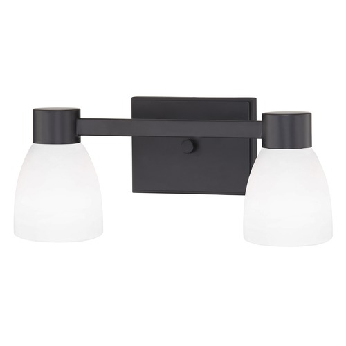 Design Classics Lighting Design Classics Vashon Matte Black Bathroom Light 2102-07 GL1028MB