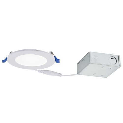 Recesso Lighting by Dolan Designs 4-Inch Shallow Canless LED Recessed Light 3000K 630LM IC and Airtight 10971-30-05