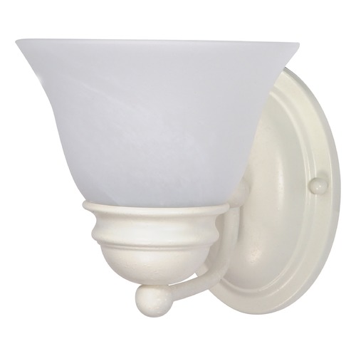 Empire Textured White Sconce by Nuvo Lighting