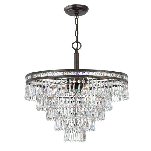 Mercer 20-Inch Chandelier in English Bronze by Crystorama Lighting