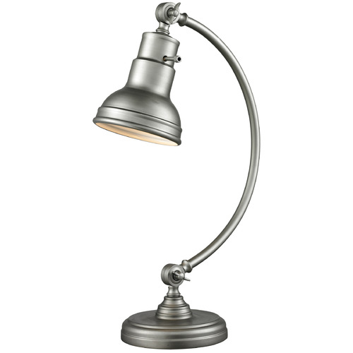 Z-Lite Z-Lite Ramsay Burnished Silver Table Lamp with Bowl / Dome Shade TL119-BS